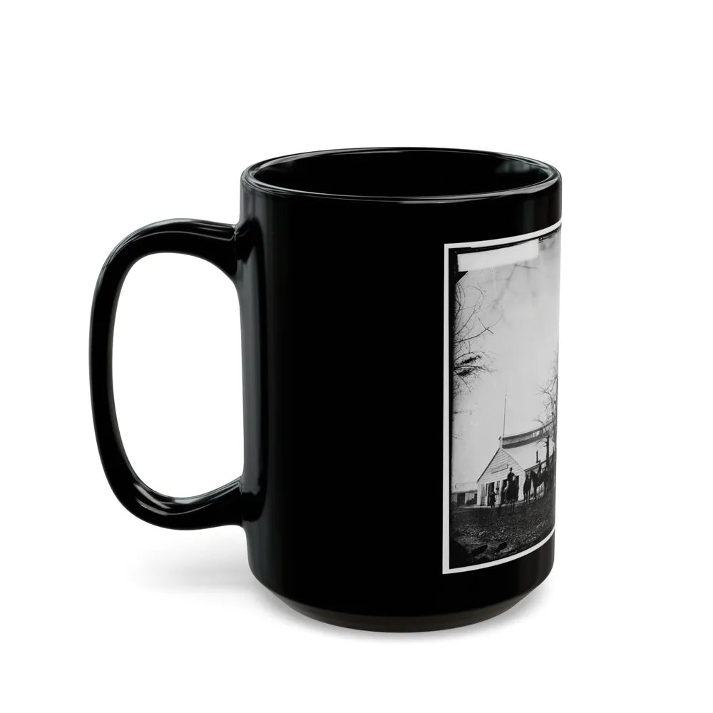 Washington, D.C. Quarters Of Gen. Alfred Pleasonton, And Government Horse Shoeing Shop At Left; 21st St. Near F Nw (U.S. Civil War) Black Coffee Mug-Go Mug Yourself