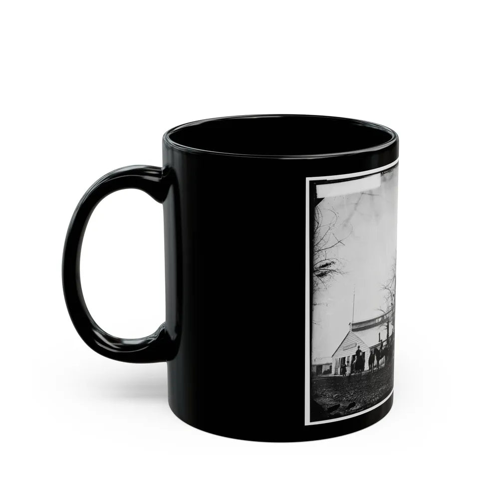 Washington, D.C. Quarters Of Gen. Alfred Pleasonton, And Government Horse Shoeing Shop At Left; 21st St. Near F Nw (U.S. Civil War) Black Coffee Mug-Go Mug Yourself