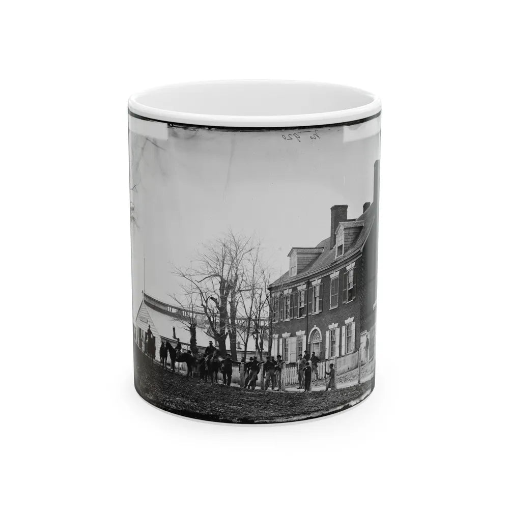 Washington, D.C. Quarters Of Gen. Alfred Pleasonton, And Government Horse Shoeing Shop At Left; 21st St. Near F Nw (U.S. Civil War) White Coffee Mug-11oz-Go Mug Yourself