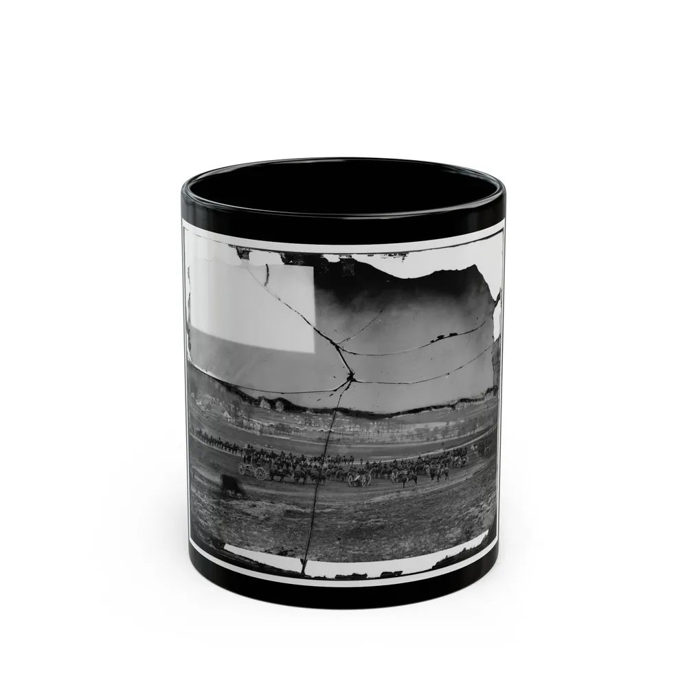 Washington, D.C., Vicinity. 17th New York Battery, With Horses Harnessed To Guns (U.S. Civil War) Black Coffee Mug-11oz-Go Mug Yourself