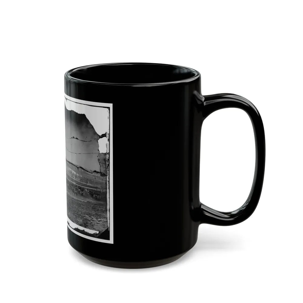 Washington, D.C., Vicinity. 17th New York Battery, With Horses Harnessed To Guns (U.S. Civil War) Black Coffee Mug-Go Mug Yourself