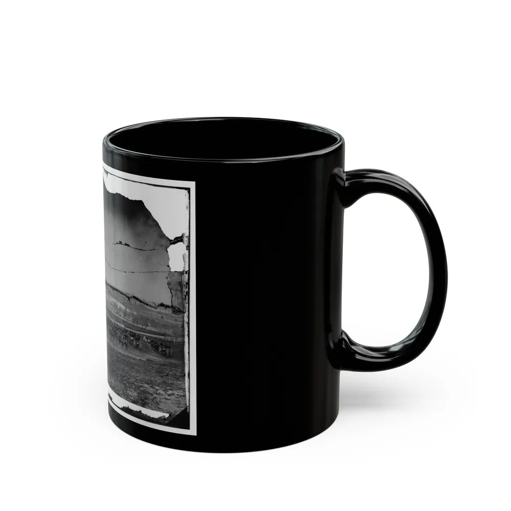 Washington, D.C., Vicinity. 17th New York Battery, With Horses Harnessed To Guns (U.S. Civil War) Black Coffee Mug-Go Mug Yourself