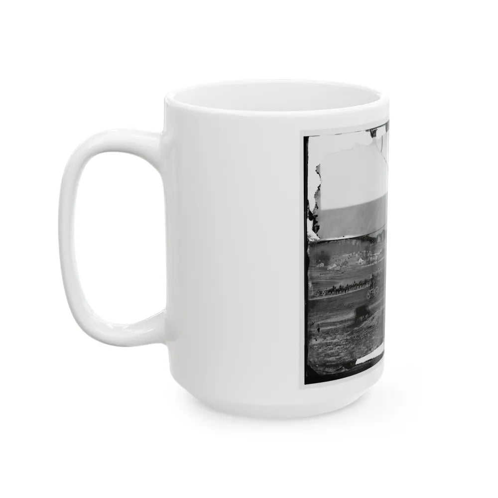 Washington, D.C., Vicinity. 17th New York Battery, With Horses Harnessed To Guns (U.S. Civil War) White Coffee Mug-Go Mug Yourself