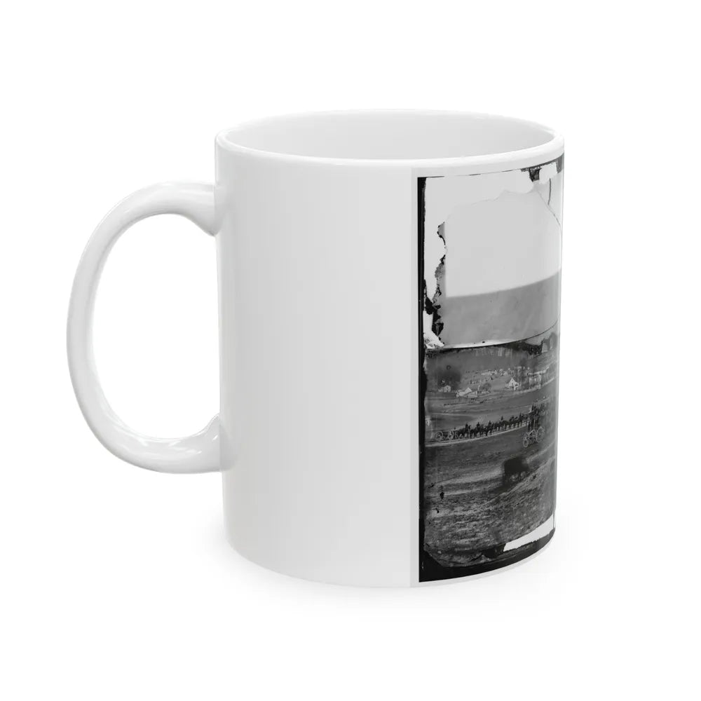 Washington, D.C., Vicinity. 17th New York Battery, With Horses Harnessed To Guns (U.S. Civil War) White Coffee Mug-Go Mug Yourself