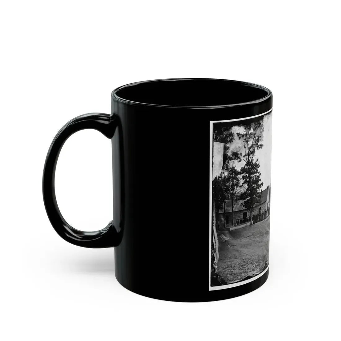 Washington, D.C. Band Before Officers' Quarters At Harewood Hospital (U.S. Civil War) Black Coffee Mug - Go Mug Yourself