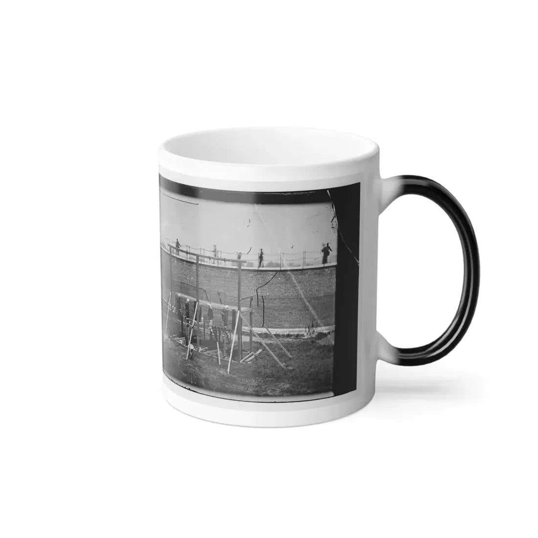 Washington, D.C. Hanging Bodies of the Conspirators; Guards Only in Yard (U.S. Civil War) Color Changing Coffee Mug 11oz - Go Mug Yourself