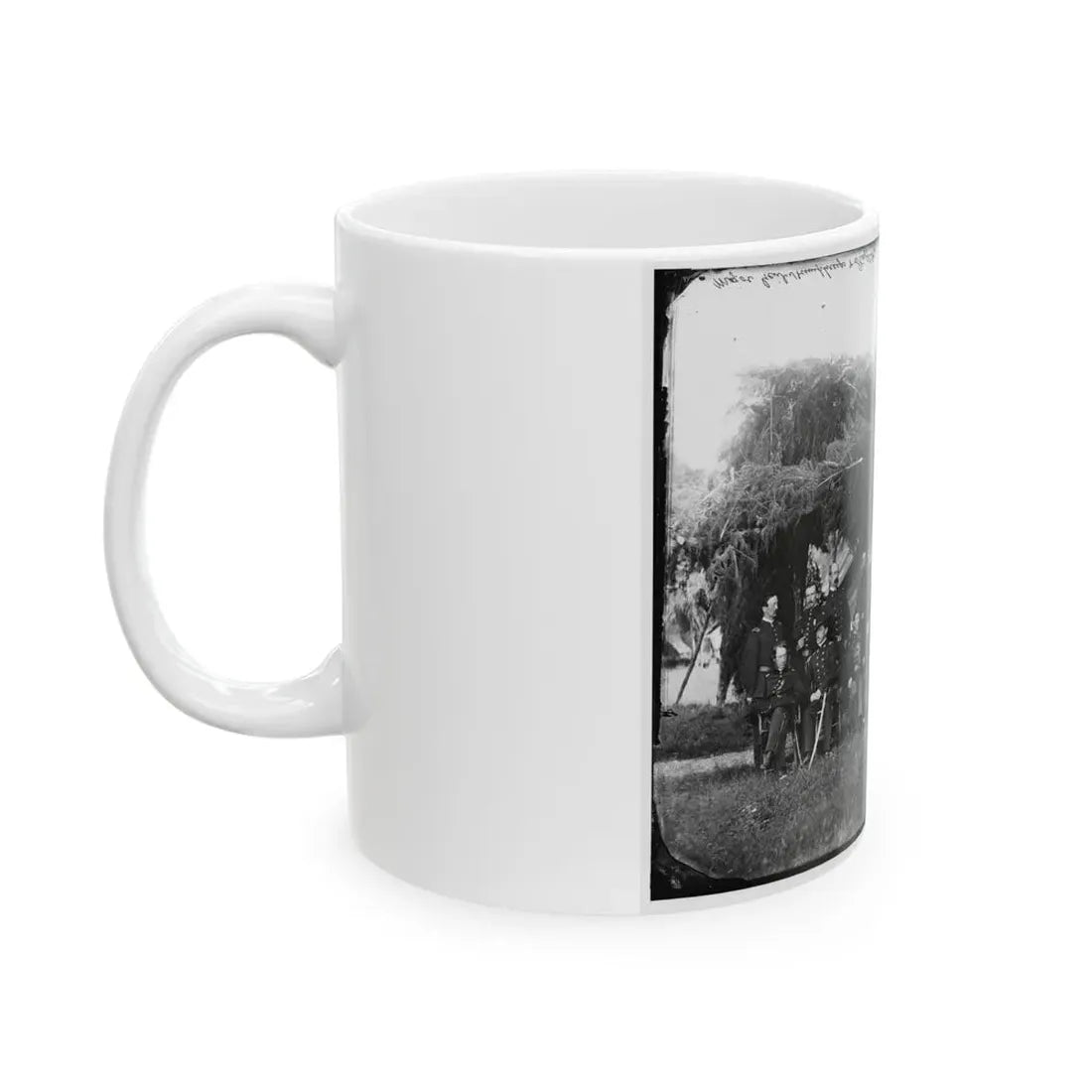 Washington, District Of Columbia (Vicinity). Gen. Andrew A. Humphreys And Staff (U.S. Civil War) White Coffee Mug - Go Mug Yourself