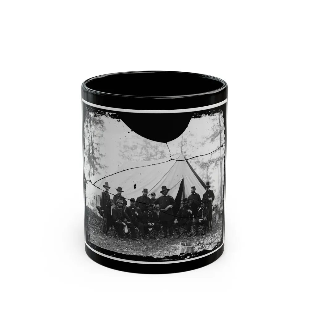 Washington, District Of Columbia (Vicinity). Gen. James A. Hall, Officers And Men Of Battery C & E, U.S. Artillery (U.S. Civil War) Black Coffee Mug-11oz-Go Mug Yourself