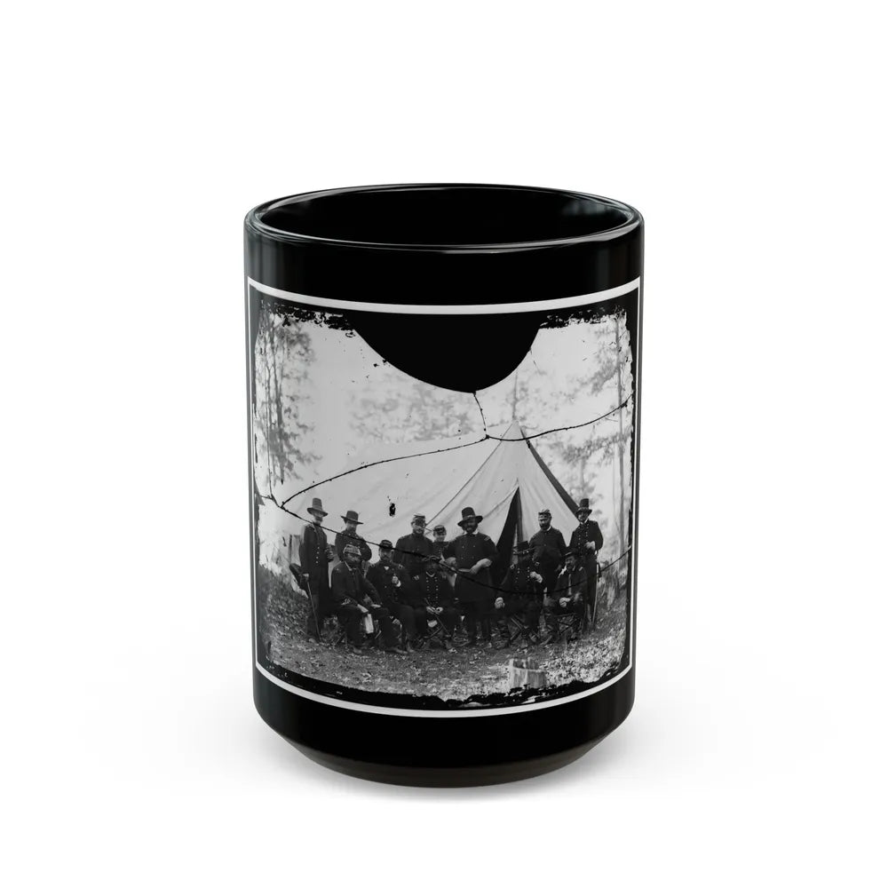 Washington, District Of Columbia (Vicinity). Gen. James A. Hall, Officers And Men Of Battery C & E, U.S. Artillery (U.S. Civil War) Black Coffee Mug-15oz-Go Mug Yourself