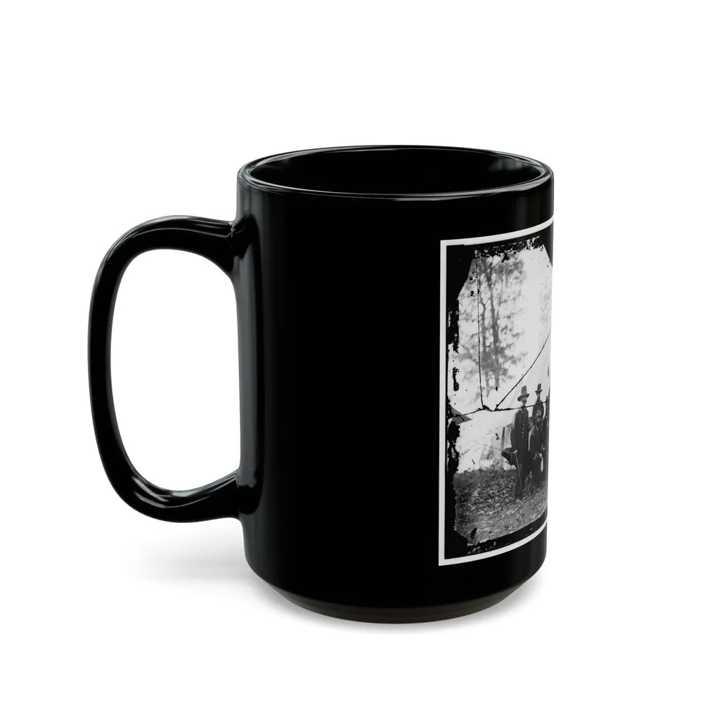 Washington, District Of Columbia (Vicinity). Gen. James A. Hall, Officers And Men Of Battery C & E, U.S. Artillery (U.S. Civil War) Black Coffee Mug-Go Mug Yourself