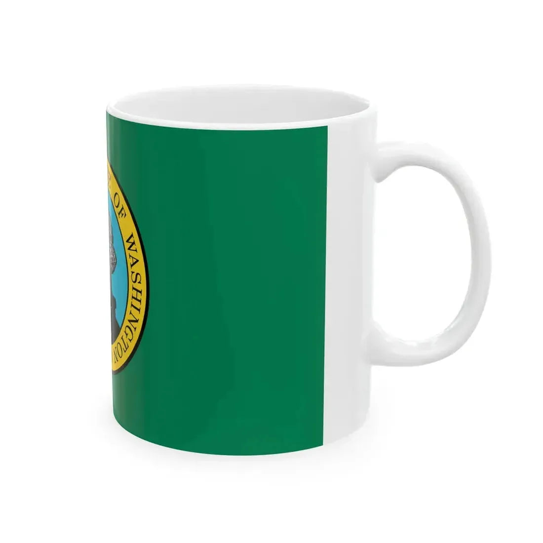Washington State Flag (United States) White Coffee Mug - Go Mug Yourself