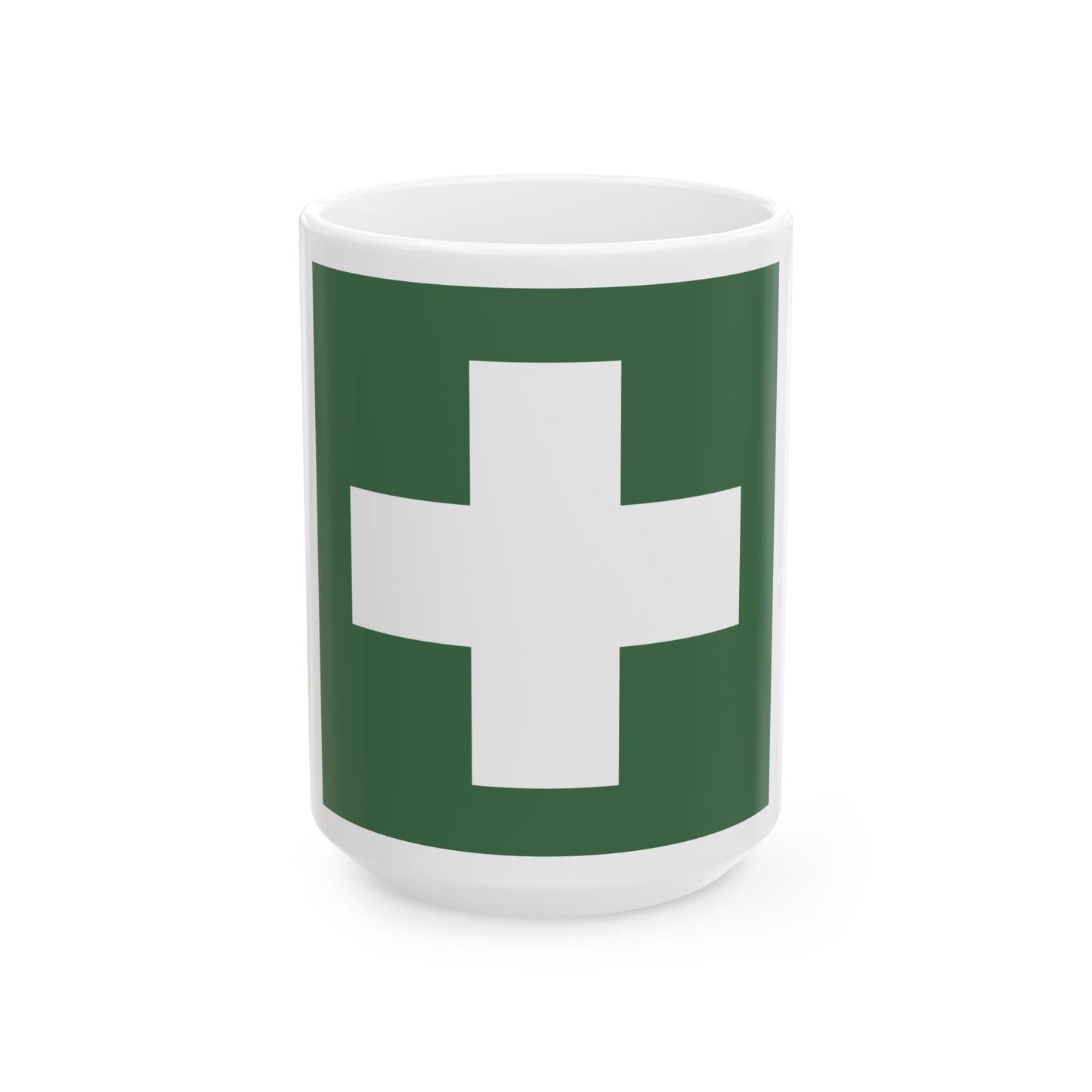 Water ambulance service flag Hungary (Hungary) White Coffee Mug-15oz-Go Mug Yourself