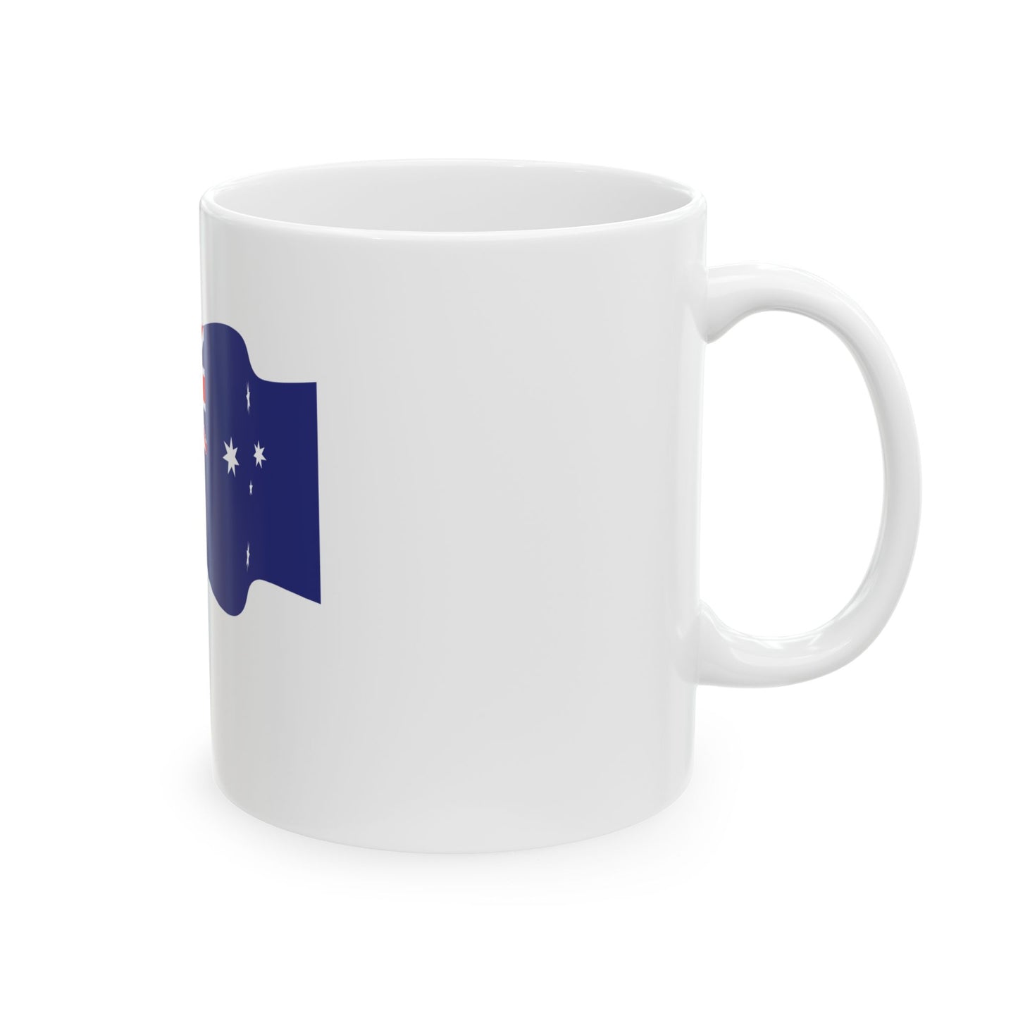 Waving flag of Australia (Australia) White Coffee Mug-Go Mug Yourself
