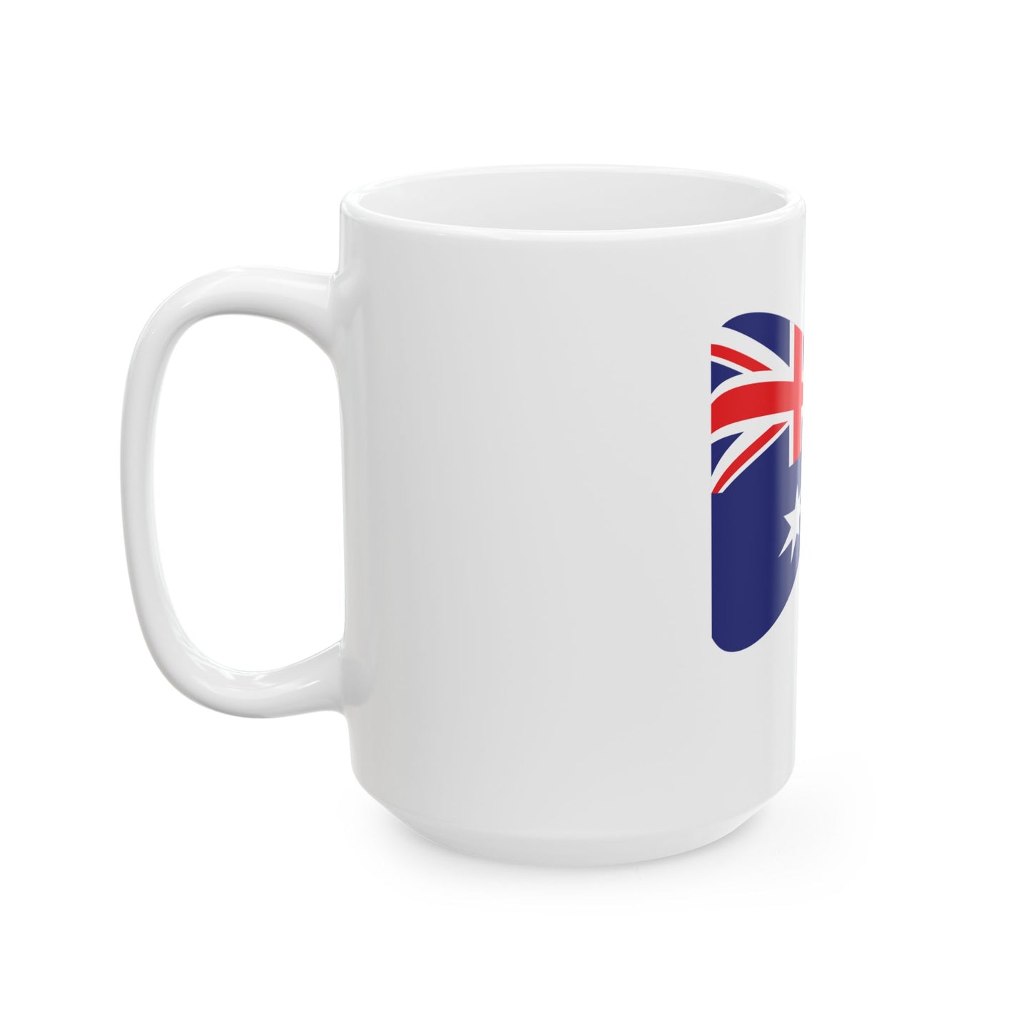 Waving flag of Australia (Australia) White Coffee Mug-Go Mug Yourself
