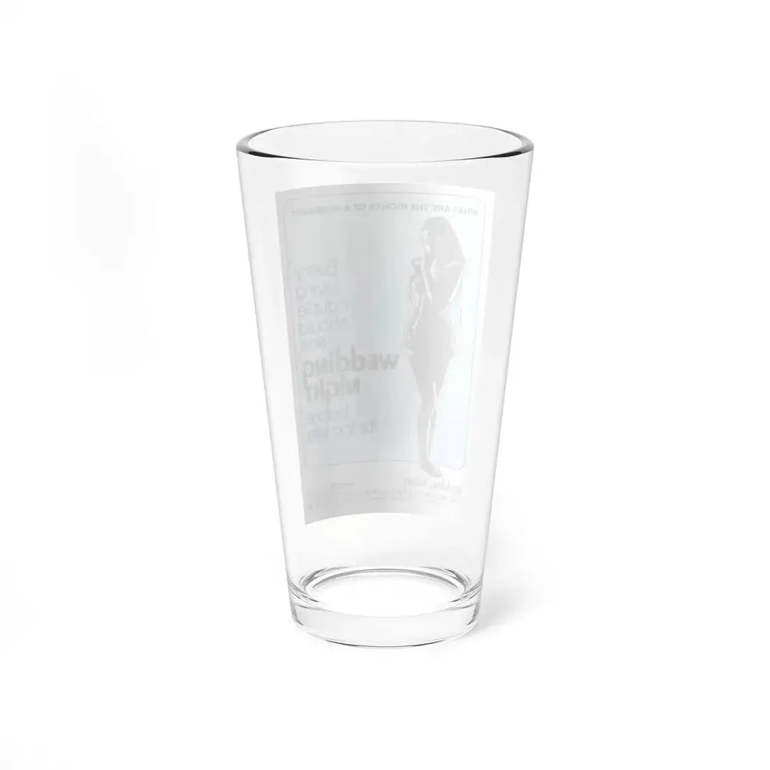 WEDDING NIGHT 1969 Movie Poster - Pint Glass 16oz - Go Mug Yourself