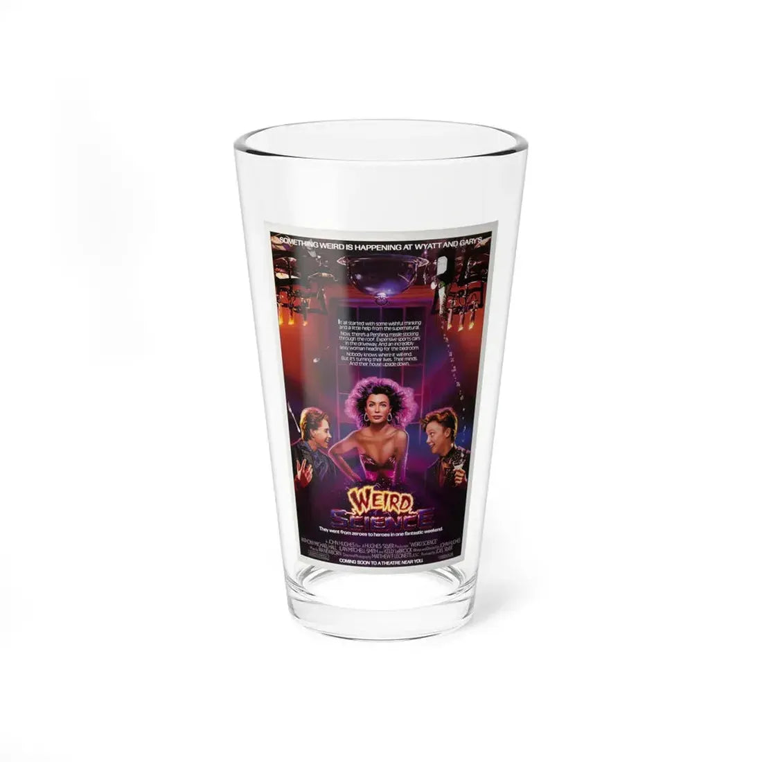 WEIRD SCIENCE 1985 Movie Poster - Pint Glass 16oz 16oz - Go Mug Yourself