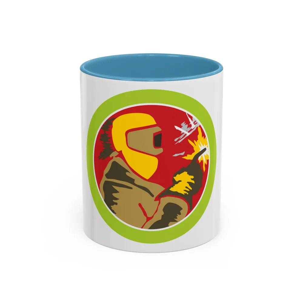 Welding (Boy Scout Merit Badge) Accent Coffee Mug-11oz-Light Blue-Go Mug Yourself