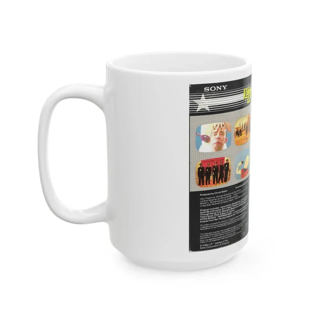 WERE ALL DEVO (VHS COVER) - White Coffee Mug - Go Mug Yourself