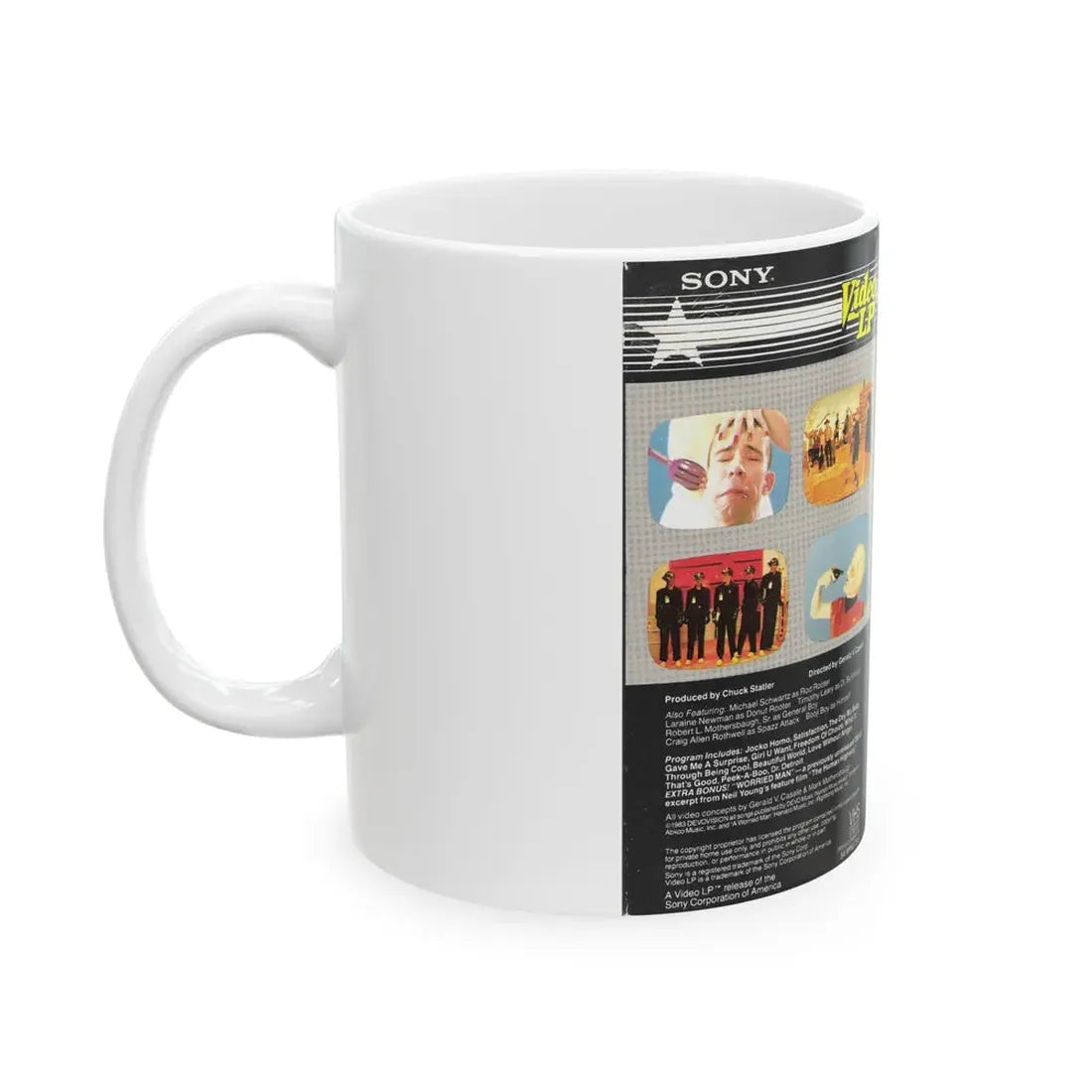 WERE ALL DEVO (VHS COVER) - White Coffee Mug - Go Mug Yourself