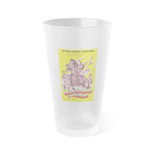 WEREWOLVES ON WHEELS 1971 Movie Poster - Frosted Pint Glass 16oz 16oz Frosted - Go Mug Yourself