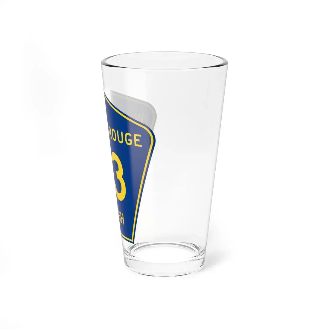 West Baton Rouge Parish 33 (Louisiana) (Road Sign) Pint Glass 16oz - Go Mug Yourself