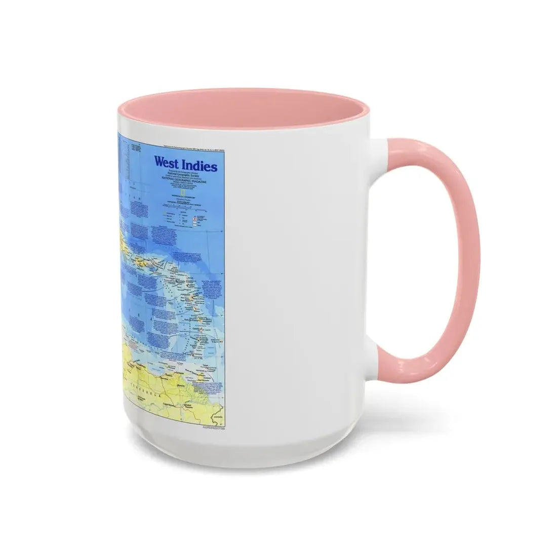 West Indies 1 (1987) (Map) Accent Coffee Mug - Go Mug Yourself