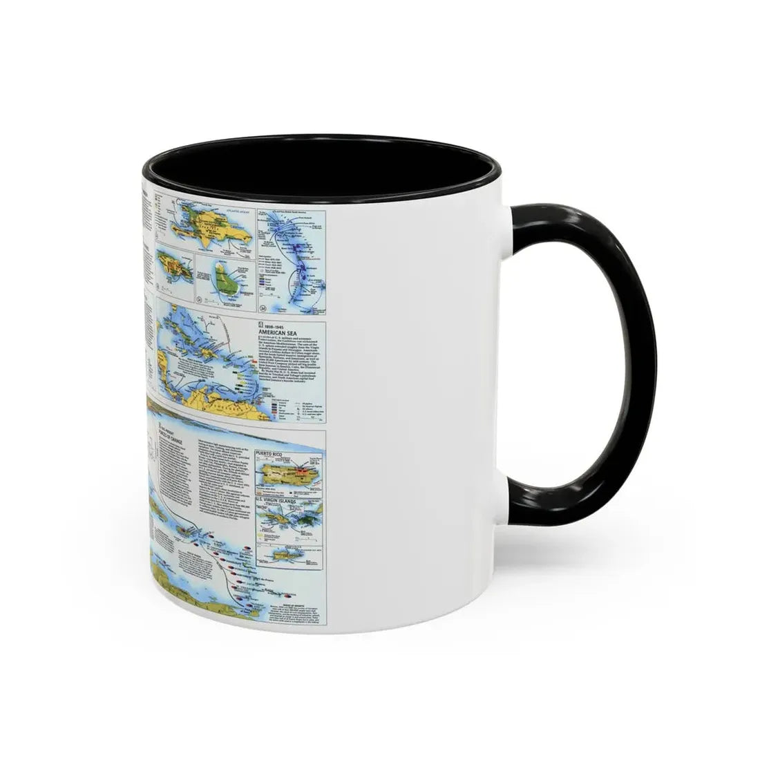 West Indies 2 (1987) (Map) Accent Coffee Mug - Go Mug Yourself