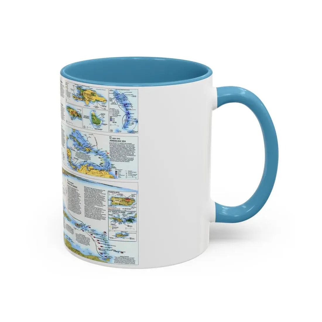 West Indies 2 (1987) (Map) Accent Coffee Mug - Go Mug Yourself