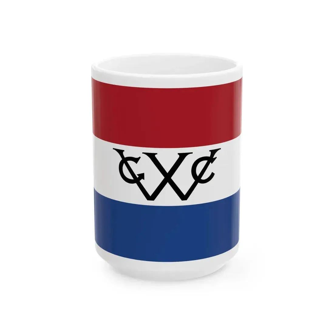 West-Indische Compagnie vlag 1695 (Netherlands) White Coffee Mug 15oz - Go Mug Yourself