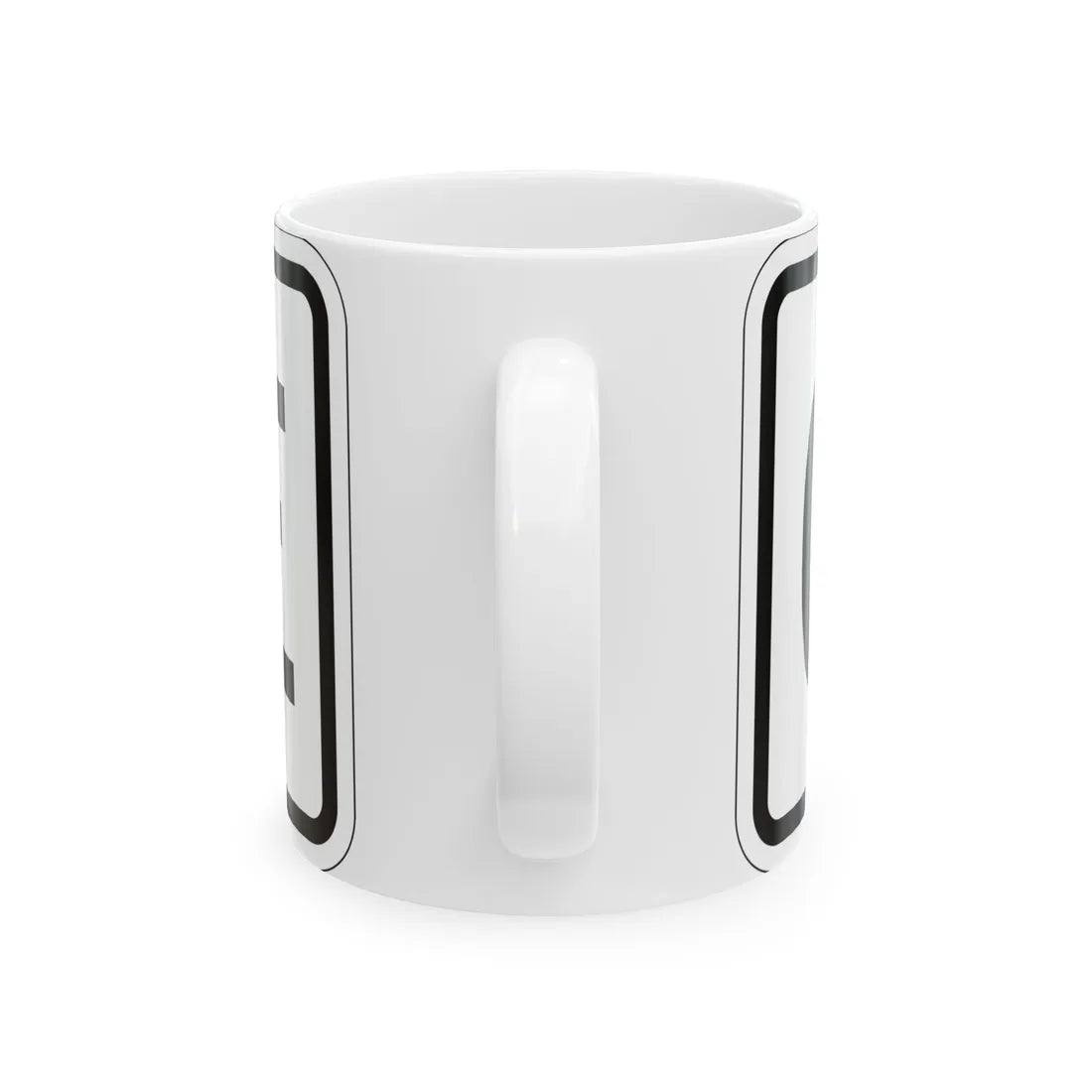 West plate small es (Puerto Rico) (Road Sign) White Coffee Mug - Go Mug Yourself