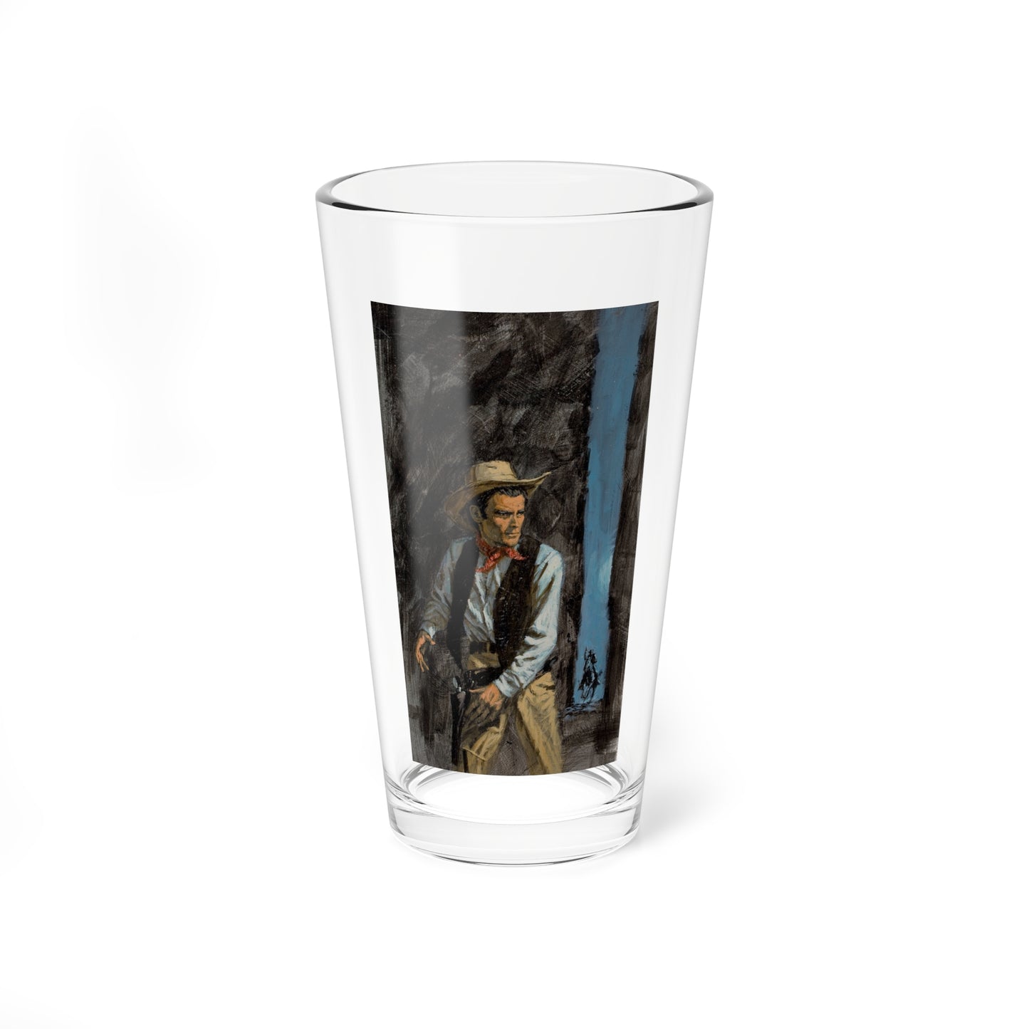 Western paperback cover_1 - Pint Glass 16oz-16oz-Go Mug Yourself