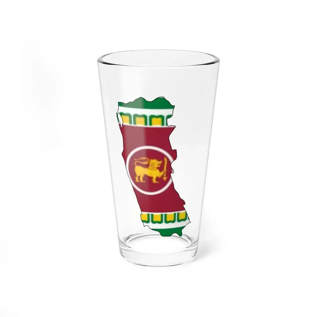Western Province Flag-map (Sri Lanka) Pint Glass 16oz 16oz - Go Mug Yourself