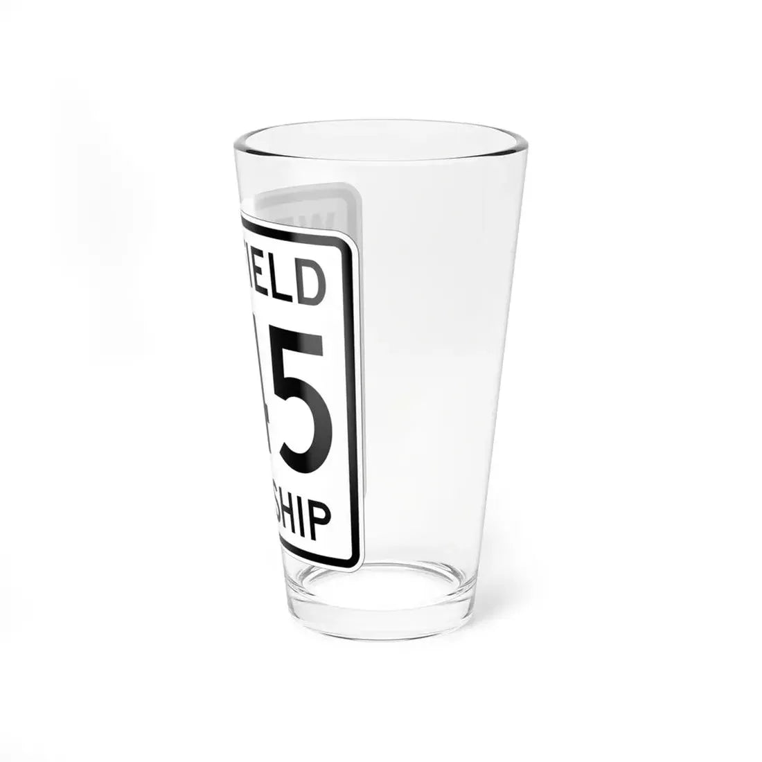 Westfield Township Route 245 Morrow County Ohio (Ohio) (Road Sign) Pint Glss 16oz - Go Mug Yourself