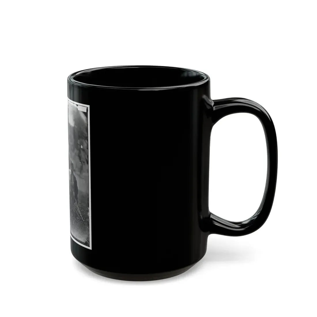 Westover Landing, Va. Col. James H. Childs (Standing) With Other Officers Of The 4th Pennsylvania Cavalry (U.S. Civil War) Black Coffee Mug - Go Mug Yourself