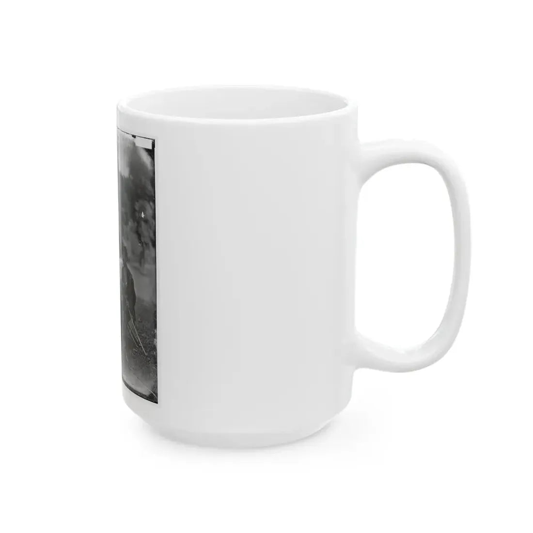 Westover Landing, Va. Col. James H. Childs (Standing) With Other Officers Of The 4th Pennsylvania Cavalry (U.S. Civil War) White Coffee Mug - Go Mug Yourself
