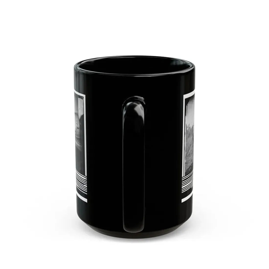 Westover Landing, Va. Lt. Col. Samuel W. Owen, 3d Pennsylvania Cavalry, Caught Napping (U.S. Civil War) Black Coffee Mug - Go Mug Yourself