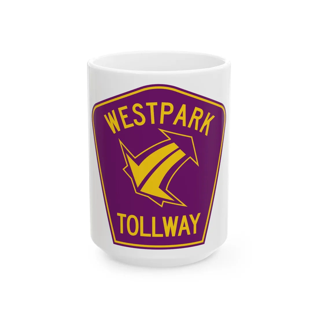 Westpark Tollway (Texas) (Road Sign) White Coffee Mug 15oz - Go Mug Yourself