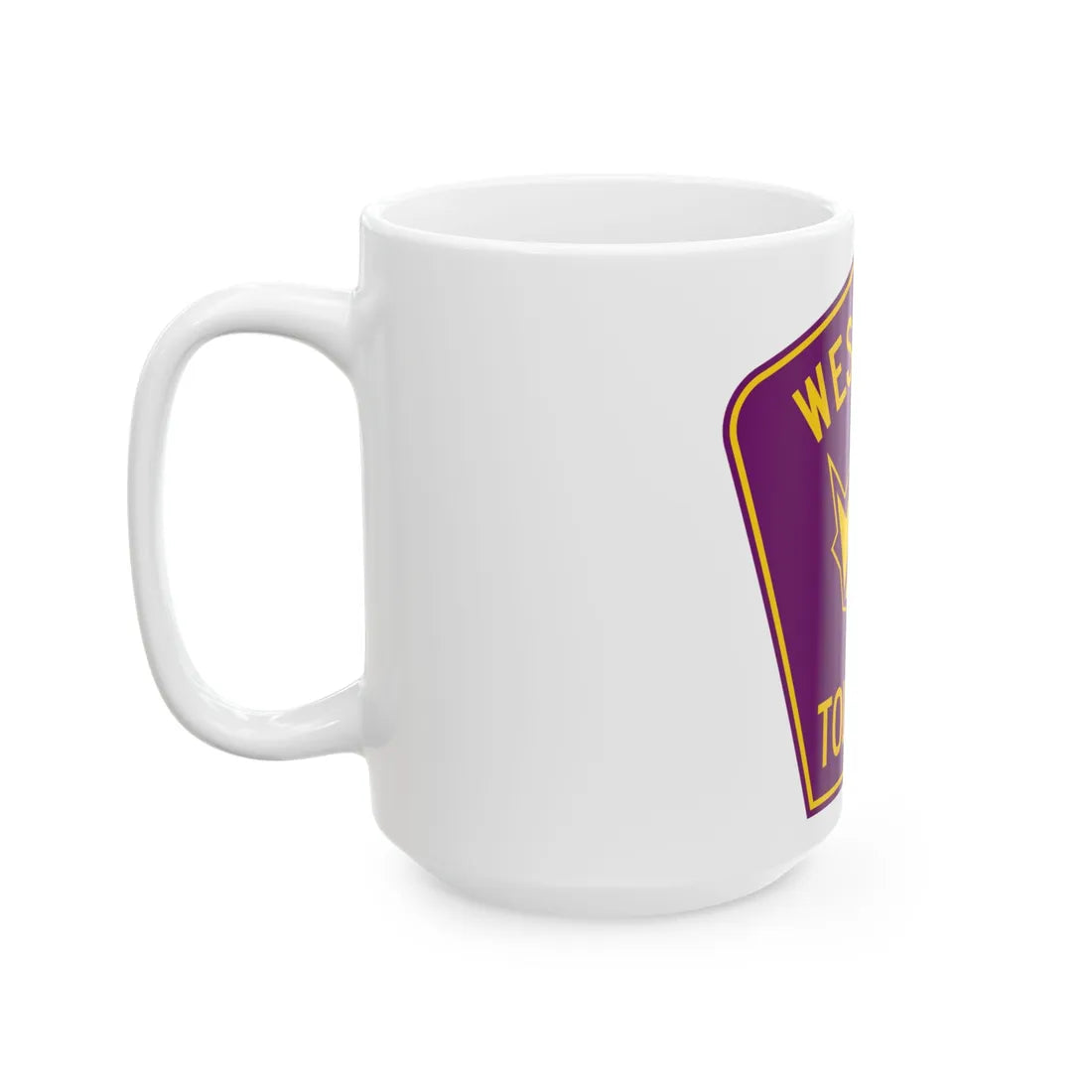 Westpark Tollway (Texas) (Road Sign) White Coffee Mug - Go Mug Yourself