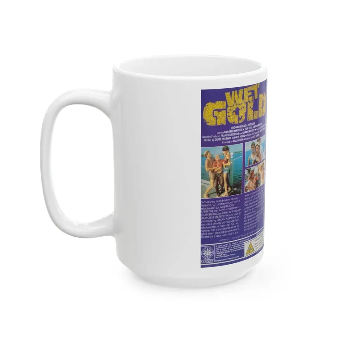 WET GOLD (VHS COVER) - White Coffee Mug - Go Mug Yourself