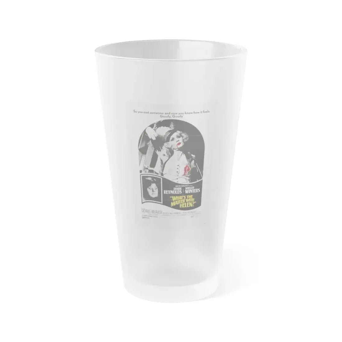 WHAT'S THE MATTER WITH HELEN 1971 Movie Poster - Frosted Pint Glass 16oz 16oz Frosted - Go Mug Yourself