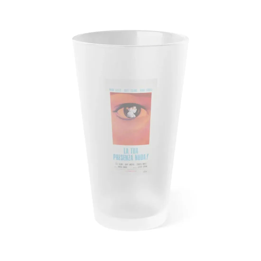 WHAT THE PEEPER SAW (ITALIAN) 1972 Movie Poster - Frosted Pint Glass 16oz 16oz Frosted - Go Mug Yourself