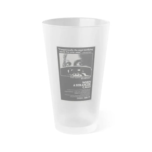 WHEN A STRANGER CALLS 1979 Movie Poster - Frosted Pint Glass 16oz 16oz Frosted - Go Mug Yourself