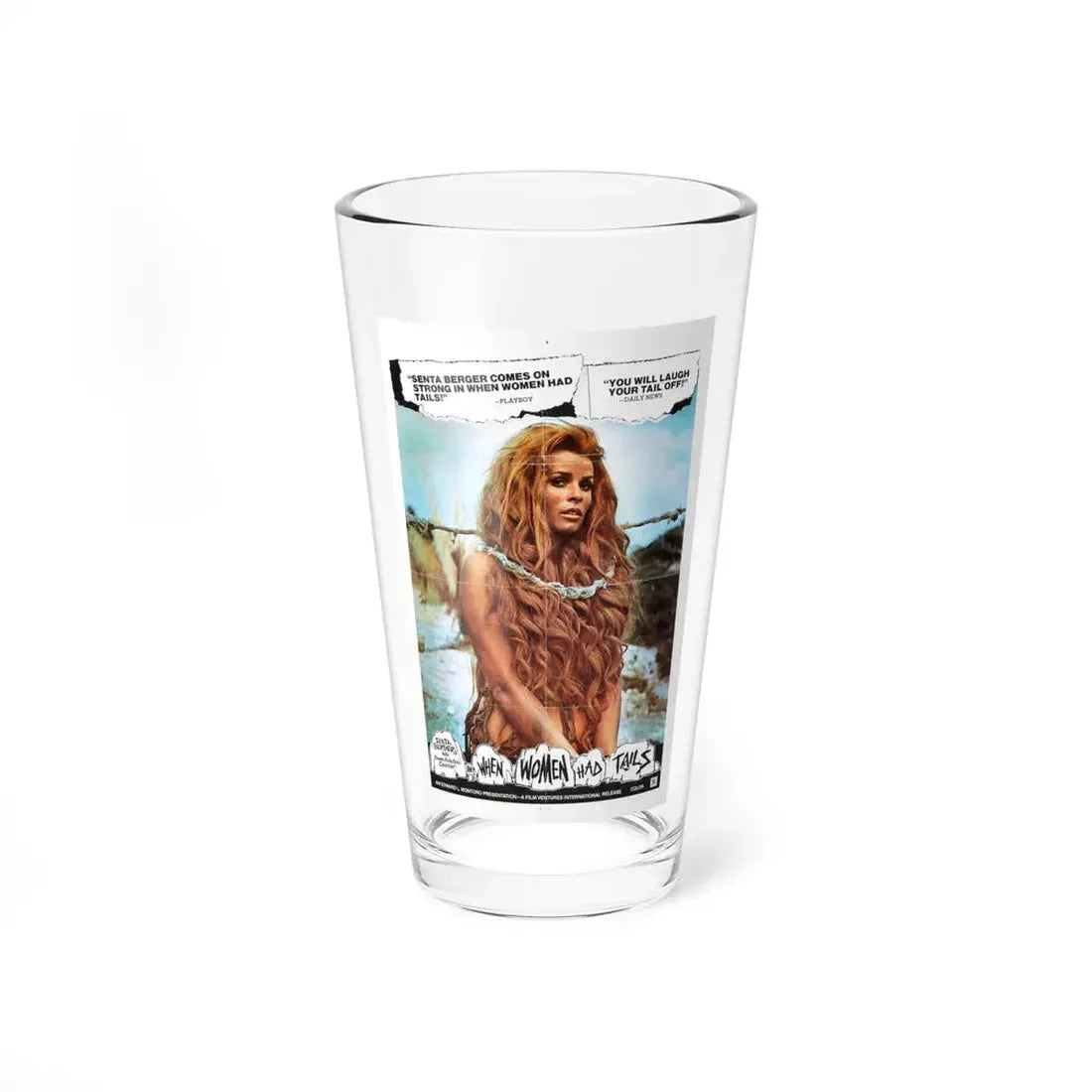 WHEN WOMEN HAD TAILS (2) 1970 Movie Poster - Pint Glass 16oz 16oz - Go Mug Yourself