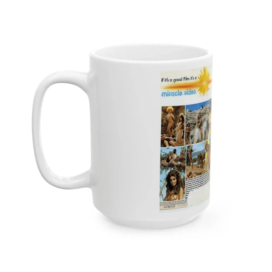 WHEN WOMEN PLAYED DING DONG (VHS COVER) - White Coffee Mug - Go Mug Yourself