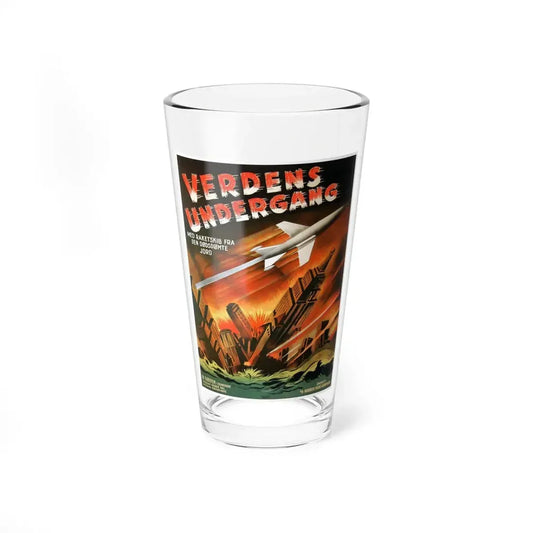 WHEN WORLDS COLLIDE (SCANDINAVIAN) 1951 Movie Poster - Pint Glass 16oz 16oz - Go Mug Yourself