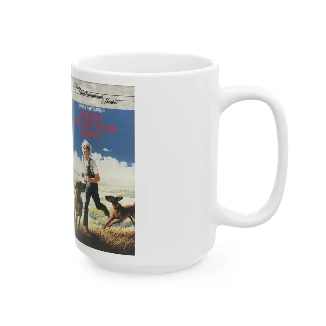 WHERE THE RED FERN GROWS (VHS COVER) - White Coffee Mug - Go Mug Yourself