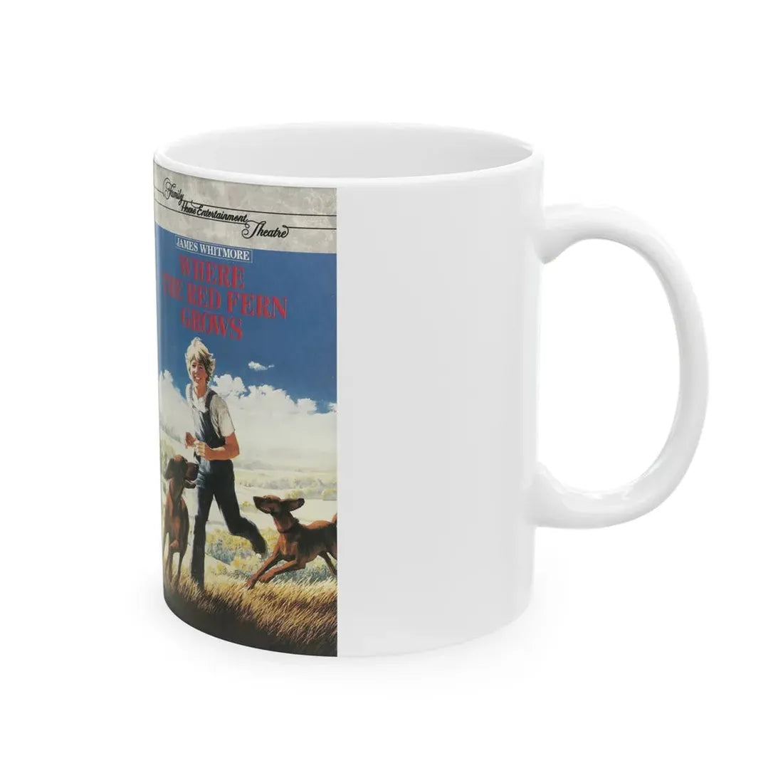 WHERE THE RED FERN GROWS (VHS COVER) - White Coffee Mug - Go Mug Yourself