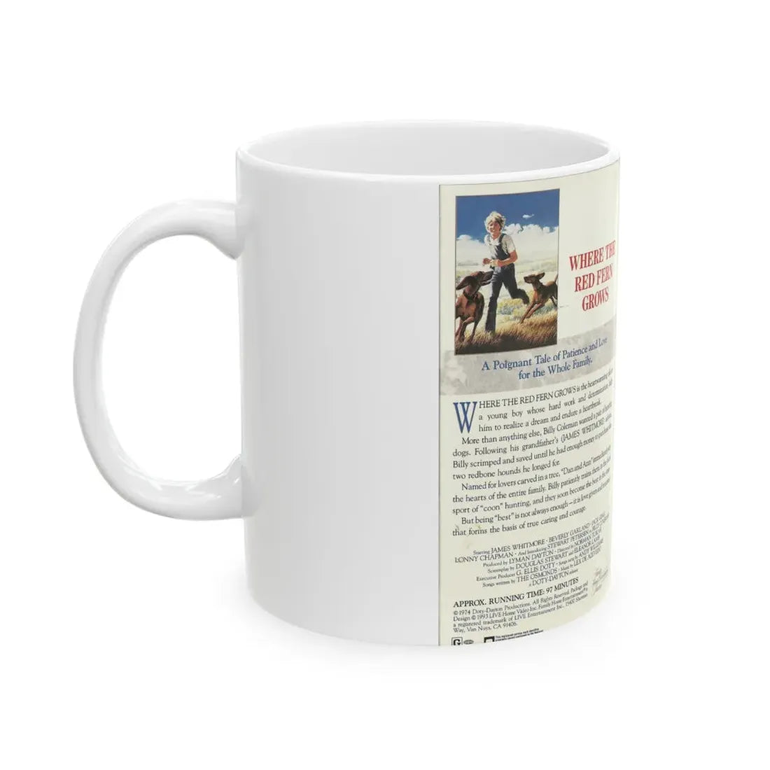 WHERE THE RED FERN GROWS (VHS COVER) - White Coffee Mug - Go Mug Yourself