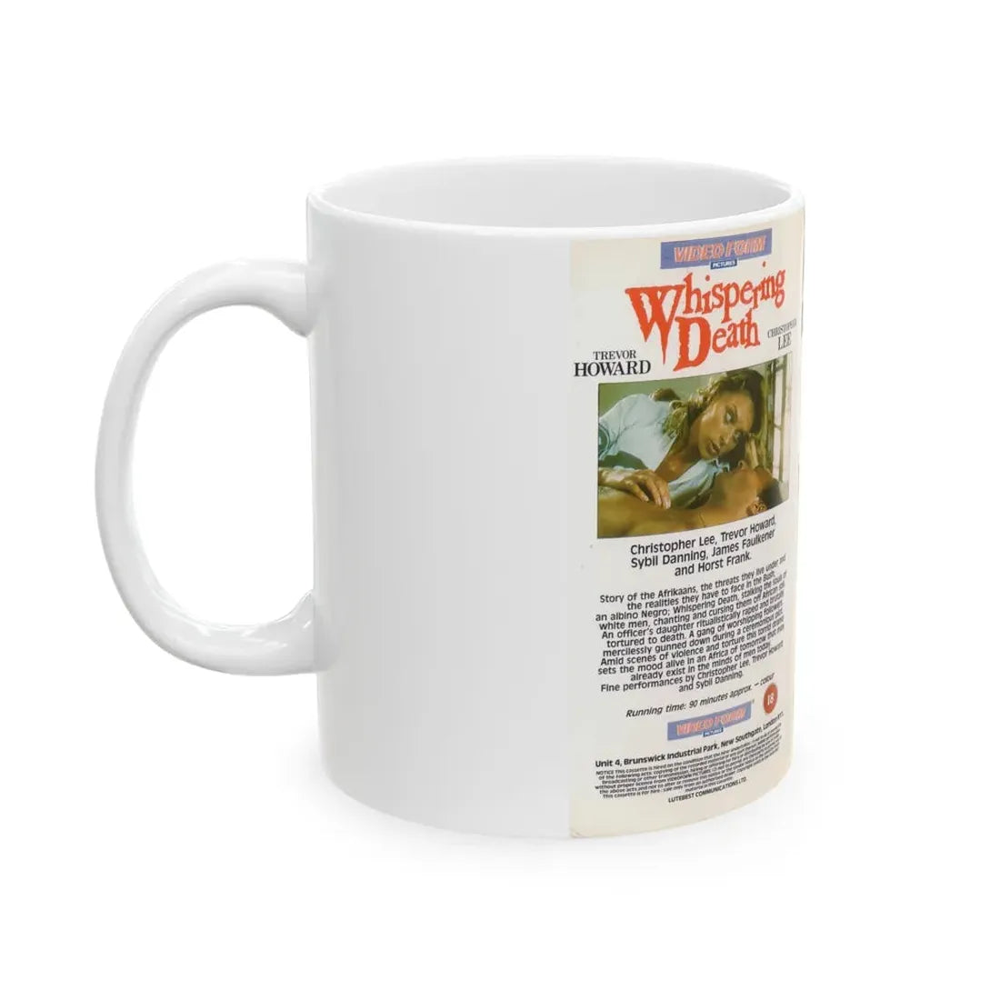 WHISPERING DEATH (VHS COVER) - White Coffee Mug - Go Mug Yourself