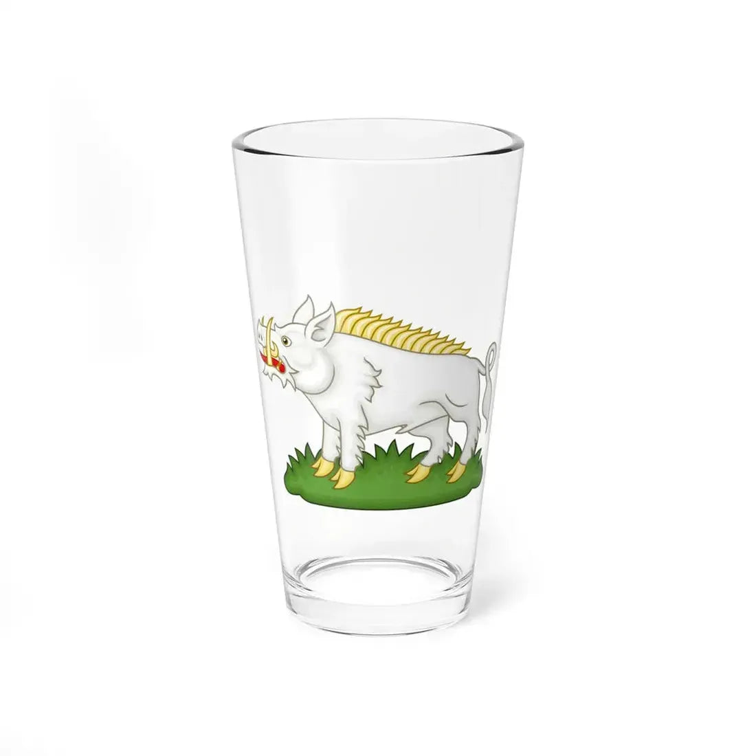 White Boar Badge of Richard III - Pint Glass 16oz 16oz - Go Mug Yourself